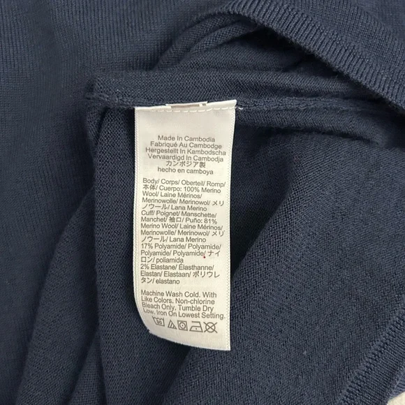 J. Crew Margot Wool Sweater in Navy, size M - Picture 4 of 4